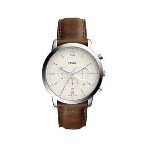Neutra Men's Chronograph Watch with Stainless Steel Bracelet or Genuine Leather